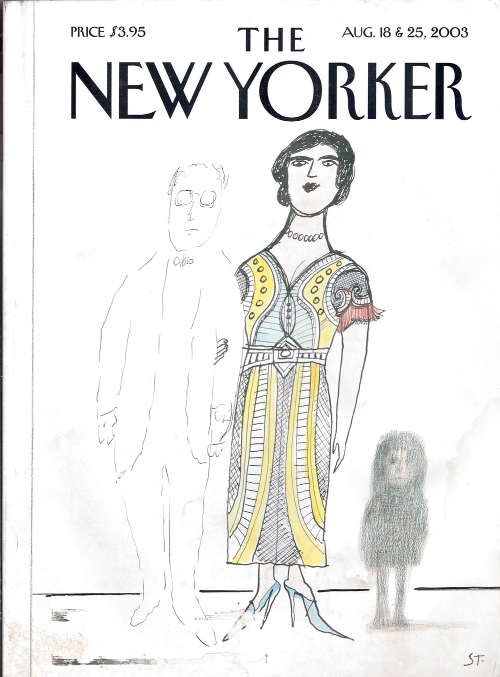 Журнал The New Yorker 18-08-2003, поврежденный