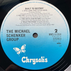 Винтажная виниловая пластинка LP The Michael Schenker Group Built To Destroy (Japan 1983) (Obi) Captain Nemo