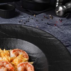 Тарелка глубокая 450 мл d 28,5 см h5 см для пасты/салата Black Raw Stellar P.L. Proff Cuisine [1]