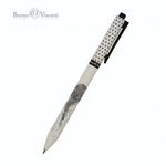 Ручка шариковая 0.5 мм, синяя ArtClick "Девушка с косичкой" (BrunoVisconti)