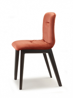 Стул с обивкой Scab Design Natural Alice Pop, дымчатый бук, красный