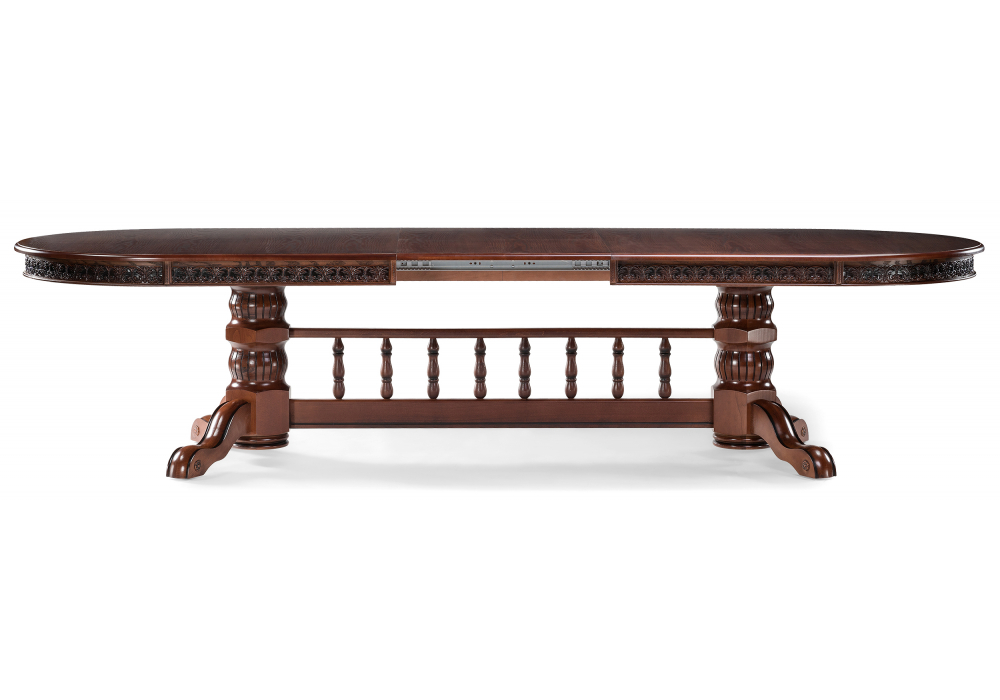 Стол деревянный Woodville Кассиль орех, коричневая патина