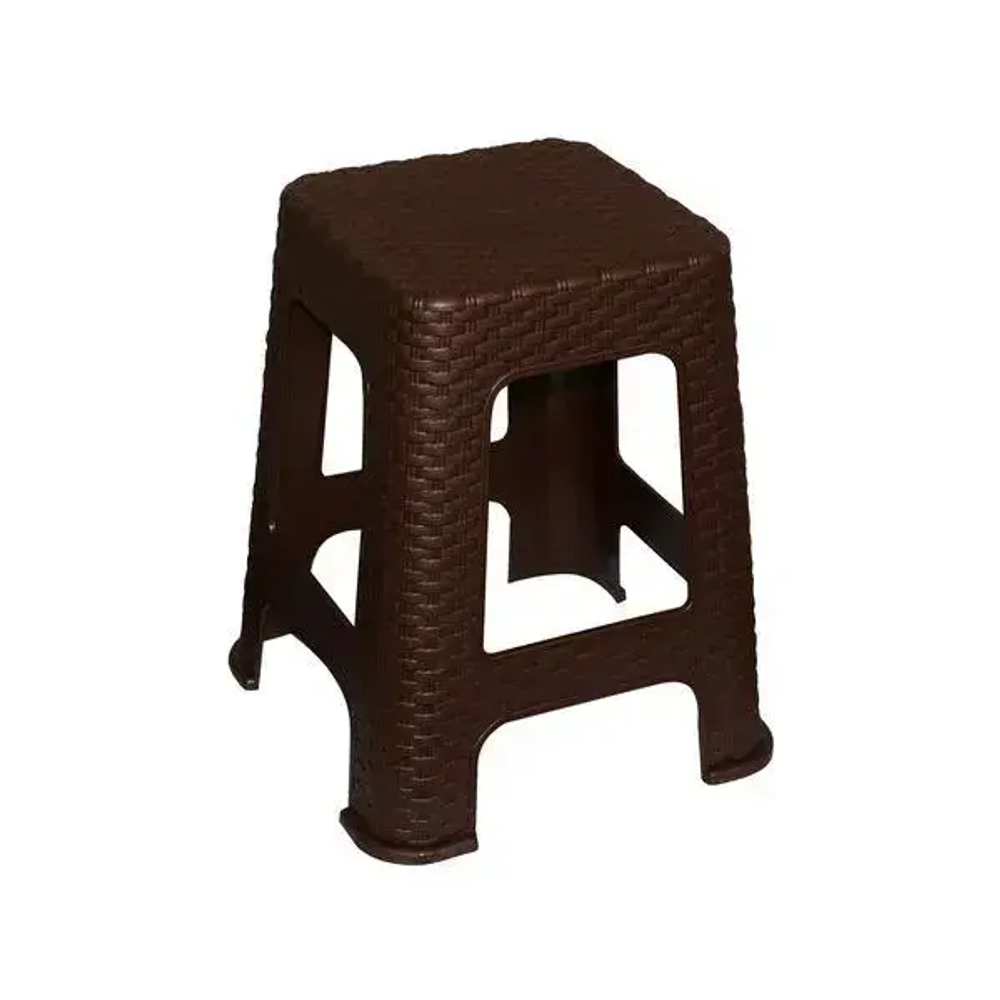 Табурет большой Плетеный коричневый