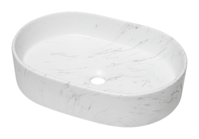 Раковина Milleau  Nuage MU0055B-MWM 50 (белый мрамор)