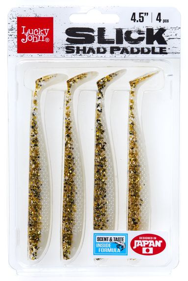 Виброхвосты LJ 3D Series SLICK SHAD PADDLE 4.5in (11.40)/Z03 4шт.