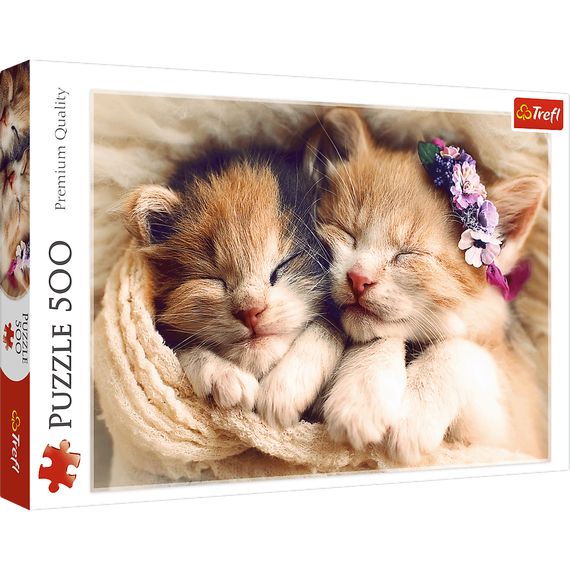 Puzzle &quot;500&quot; - Sleeping kittens / 500 px