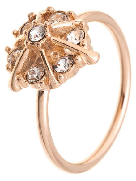 "Баль" кольцо в золотом покрытии из коллекции "Snow" от Jenavi