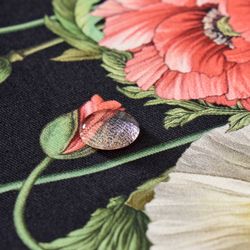 ФАРТУК "МАКИ",ЧЁРНЫЙ, 100% ХЛОПОК,ТВИЛ