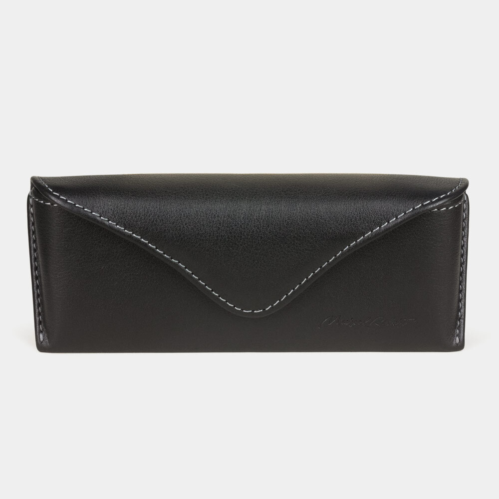 Футляр для очков Vision из кожи теленка, черного цвета