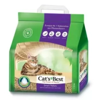 Древесный наполнитель для кошачьего туалета Cat's Best Smart Pellets, комкующийся