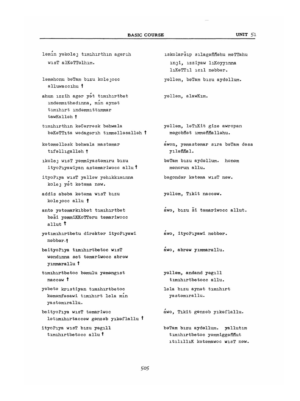 Amharic Basic Course. Student Text | Warren G. Yetes and Absorn Tryon