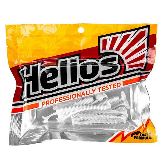 Виброхвост Liny Catcher 2,35&#39;/6 см White &amp; Sparkes 12шт. (HS-5-002) Helios