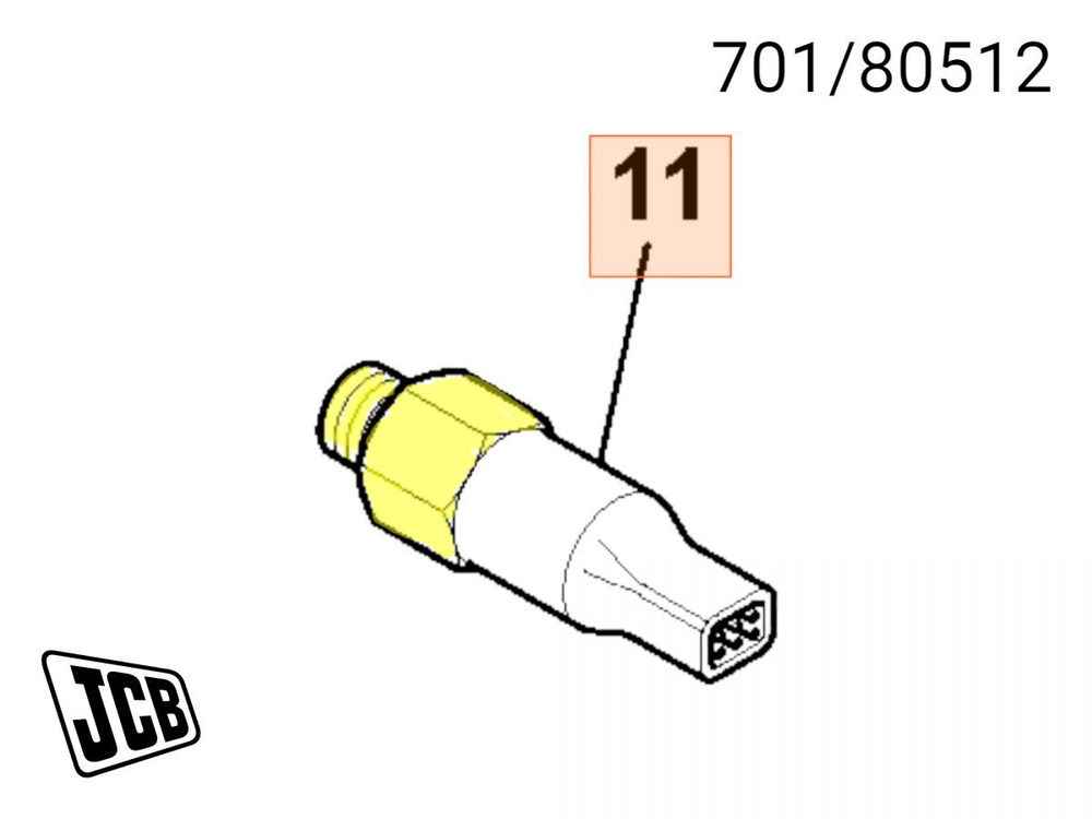 Датчик температуры КПП JCB 701/71300, 701/54900, 701/33500