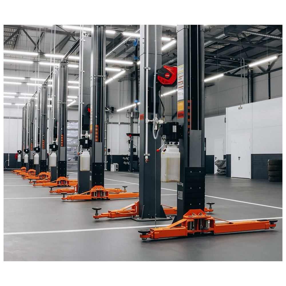 WDK-529 Подъемник двухстоечный с верхней синхронизацией 4 тонны, одност.разбл., 380В