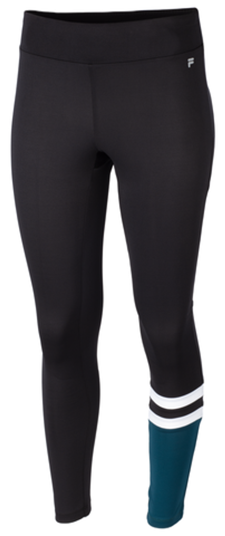 Леггинсы Fila Leggings Erica - black/deep teal
