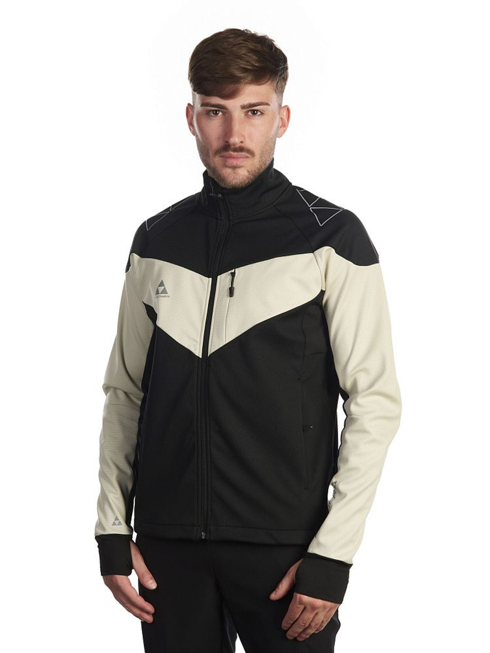 Мужская куртка FISCHER ASARNA SOFTSHELL BLACK-KEYSTONE G85823