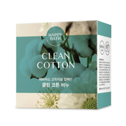 Мыло для лица и тела с ароматом чистый хлопок Happy Bath Original Collection Clean Cotton Bar Soap, 90г