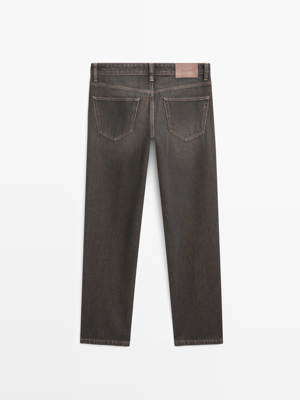 Massimo Dutti Джинсы зауженного кроя, угольный