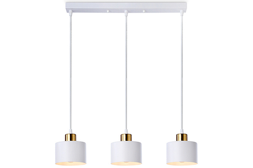 Подвесной светильник в стиле лофт TR8117/3 WH/BS белый/латунь E27*3 max 40W 580*120*970