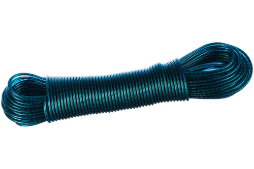 ШНУР ЗУБР СТАЛЬ СЕРДЦЕВИНА В ПЛАСТ ОПЛЕТКЕ 20М 50140-20