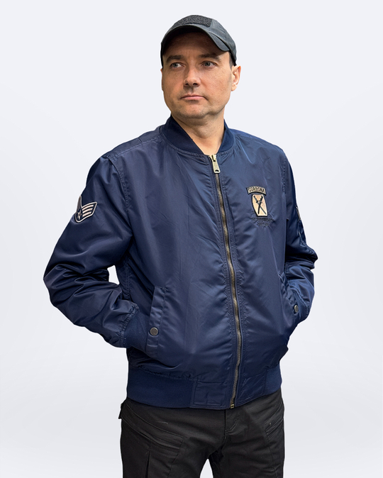 Куртка бомбер Corbona синий Лето