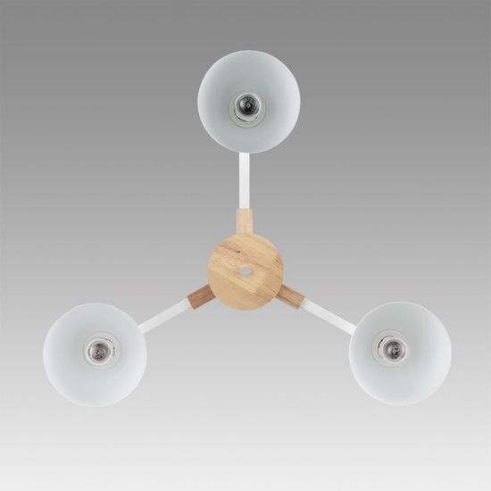 8095/3C MODERNI LN25 268 белый/белый металл, дерево/металл Люстра потолочная Е27 3*60W 220V COLANGE