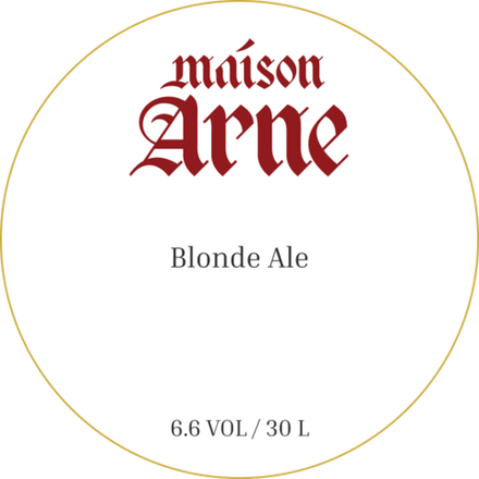 Пиво Мейзон Арне Блонд Эль / Maison Arne Blonde Ale 30л - кег