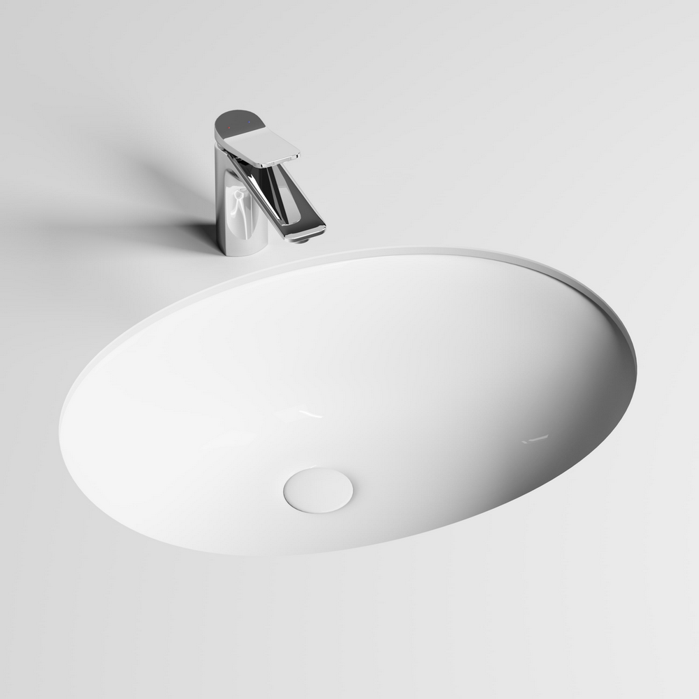 Раковина встраиваемая под столешницу CERAMICANOVA Element 567x428x150 мм, с крепежом и шаблоном для установки, арт. CN6076