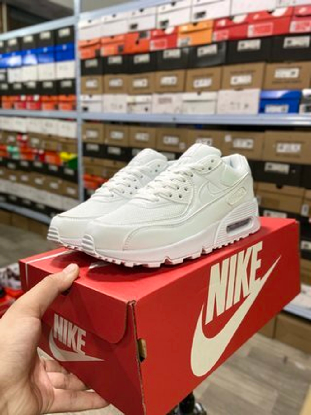 Купить в Москве кроссовки  Nike Air Max 90 "Recraft Triple White"