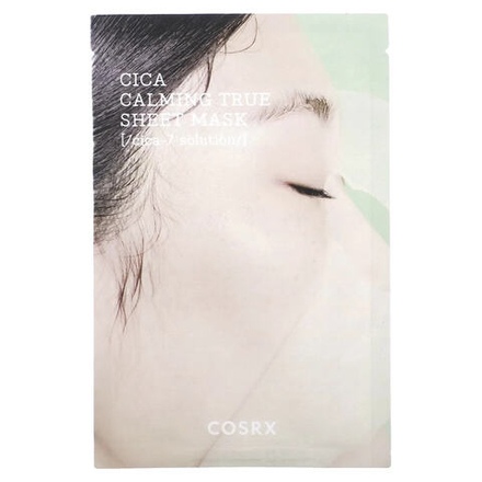 CosRx, Pure Fit, Cica Calming True, успокаивающая тканевая маска, 1 шт., 21 мл (0,71 жидк. унции)