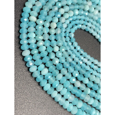 1136-3 Амазонит, люкс, ювелирная огранка, шарик 3 мм, 38см