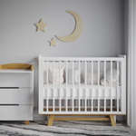 Кроватка детская Incanto Anniken NEW цвет белый/бук, маятник