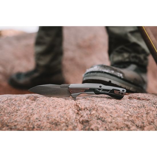 Складной нож KERSHAW Endgame 2095 c клинком из стали D2, рукоять Stainless Steel / Нейлон