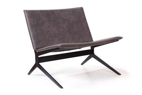 Лаунж-кресло Fly, серая замша