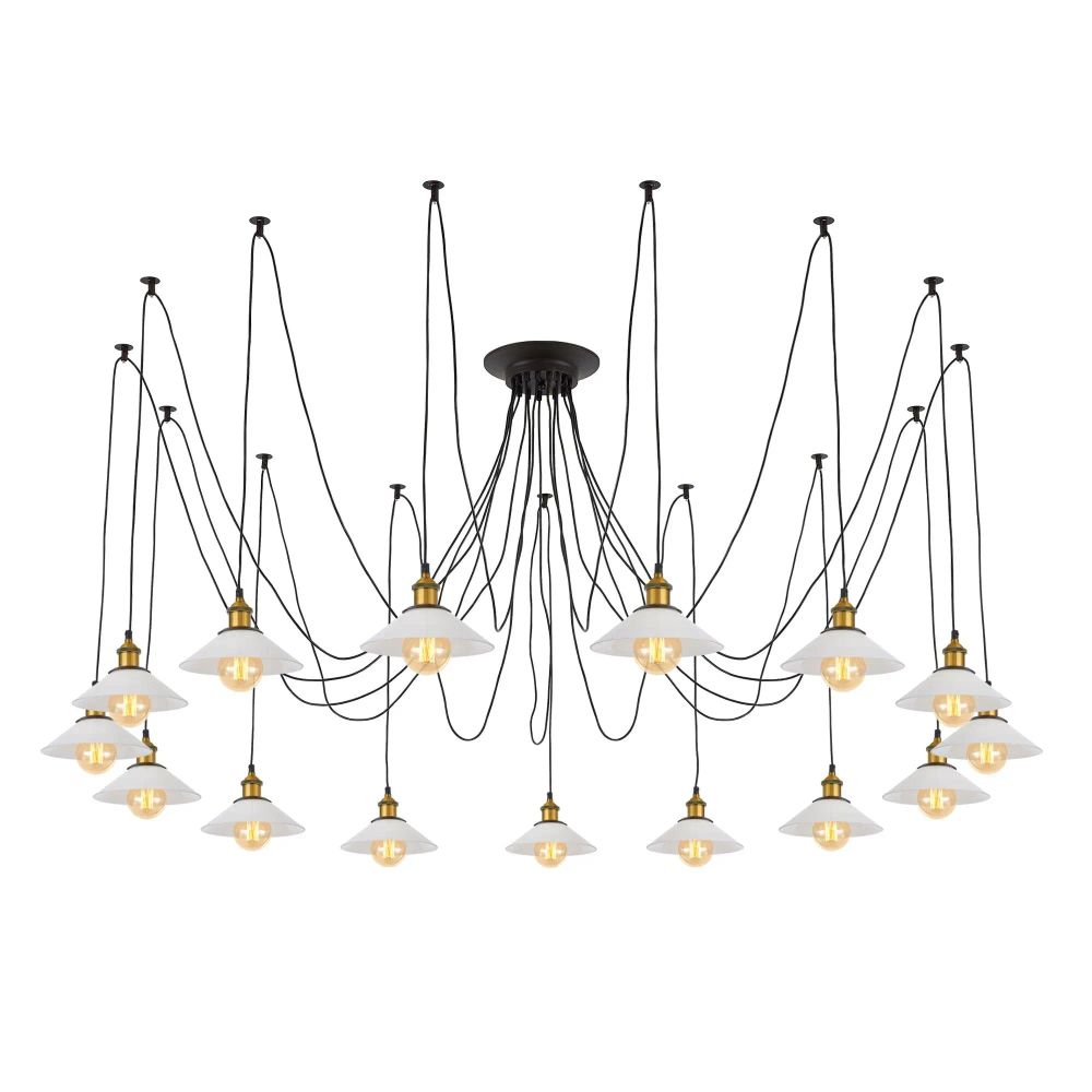 Citilux Эдисон CL451151 Люстра паук Венге Бронза