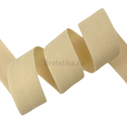 Бейка матовая бежевая 15 мм, цв. 126