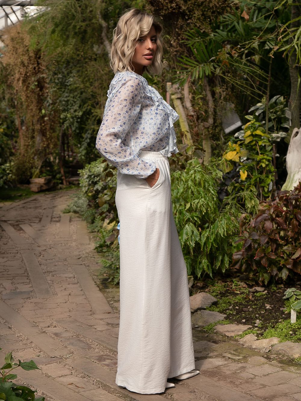 Брюки Сияние лета (белое золото) Б15677-5М LT Collection