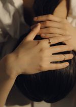 Кольцо Love in биколор