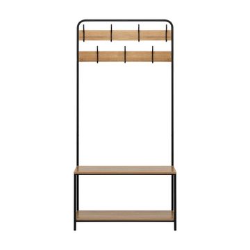Вешалка напольная Leset Вудми с обувницей, 2 полки
