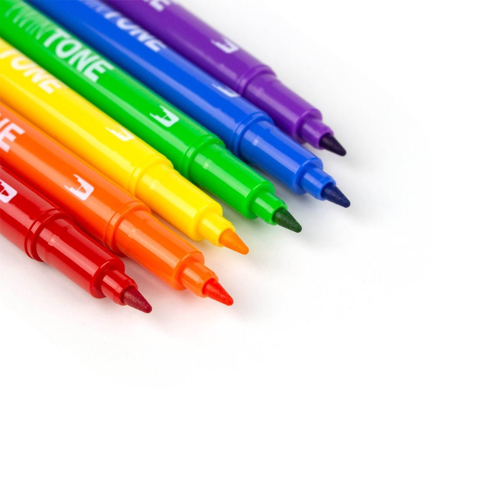 Tombow TwinTone 6 Color Rainbow Set