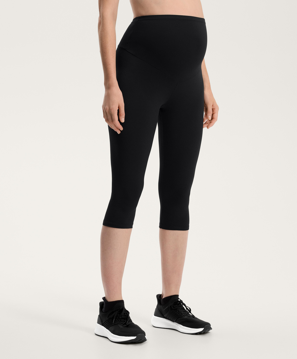 OYSHO Легинсы-капри для беременных Comfortlux 40 см, черный
