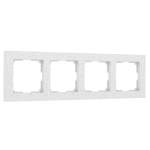 Рамка на 4 поста Hammer (белый) W0042401