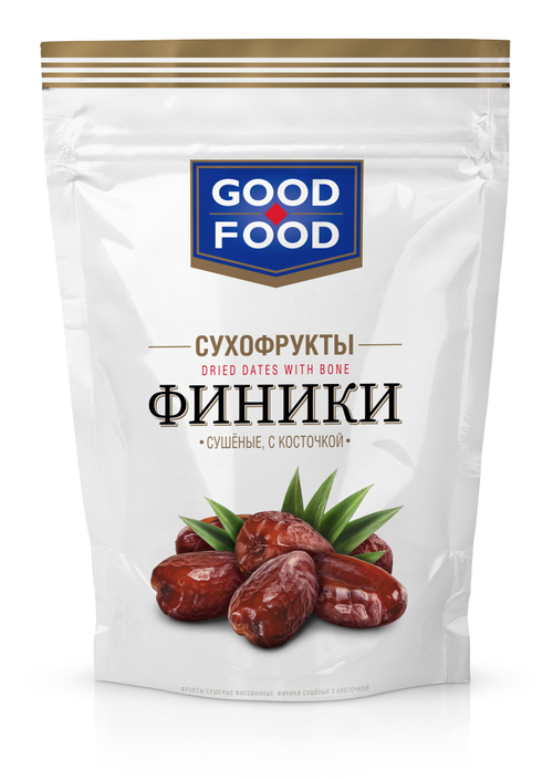 GOOD FOOD Финики сушеные, с косточкой 200 г