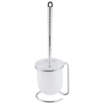 Туалетная щетка B1074 (хром.металл, пластик, на подставке)