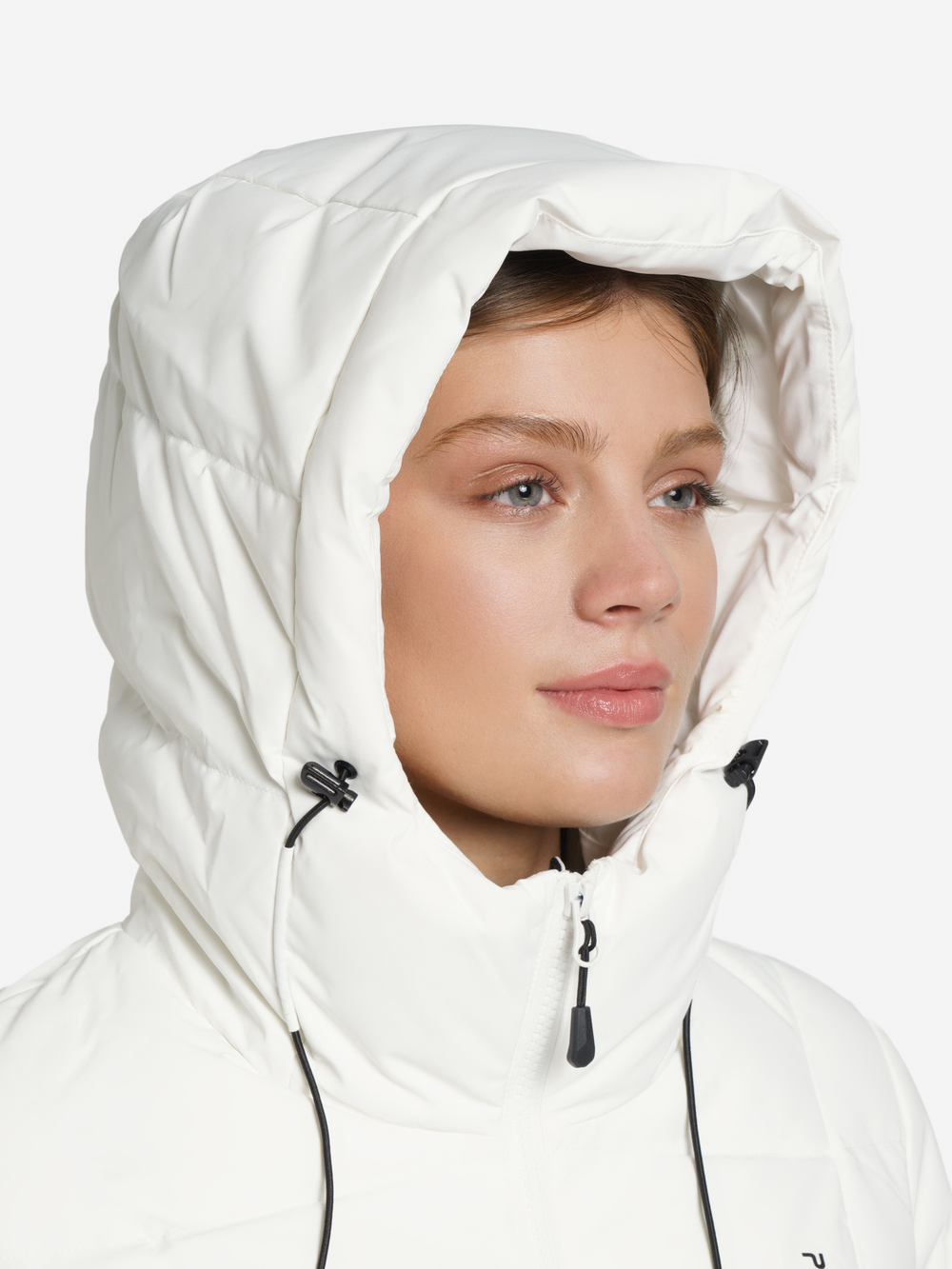 12240828 Куртка пуховая женская Hooded Down jacket белый Pelliot