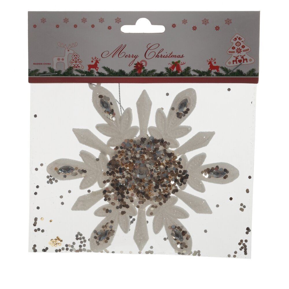 GAEM Украшение новогоднее "Снежинка", L13 W1 H14 см