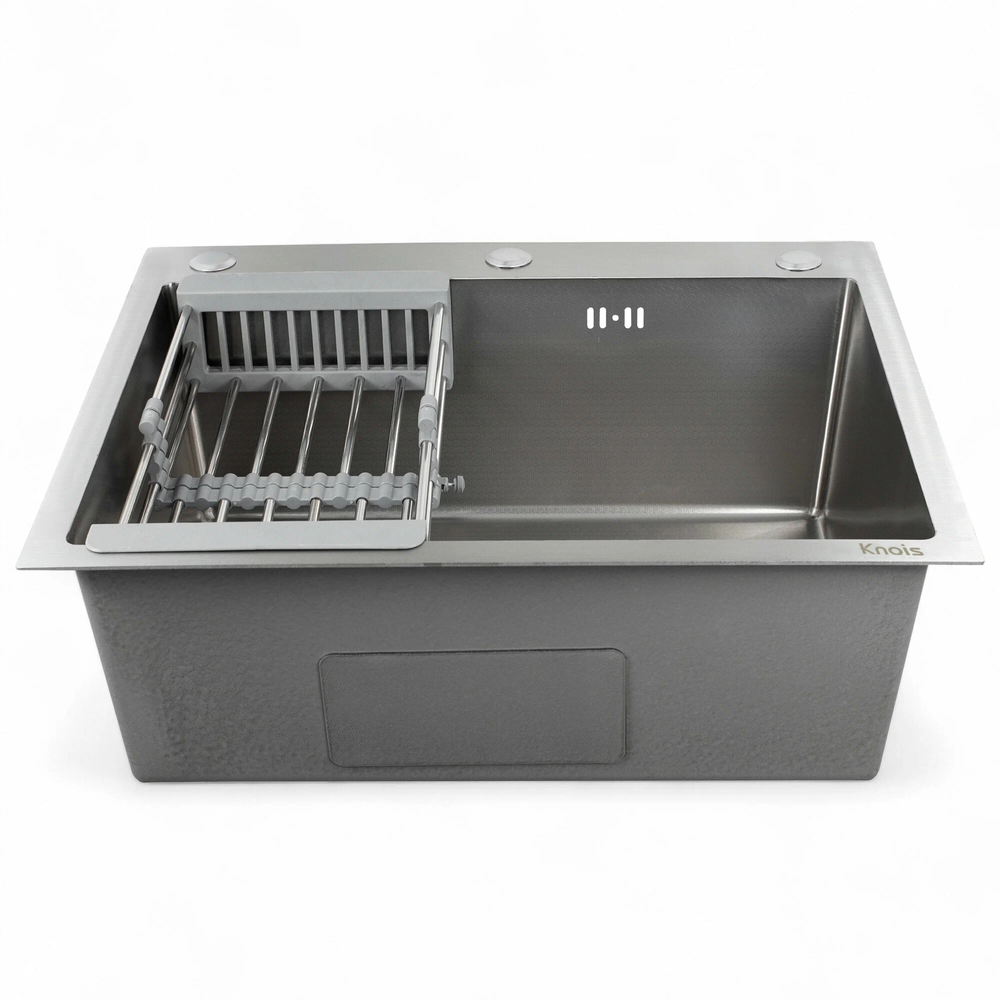 Мойка для кухни Dikalan KN705008  SUS-304; Размер 700*500*220; Цвет матовый стальной