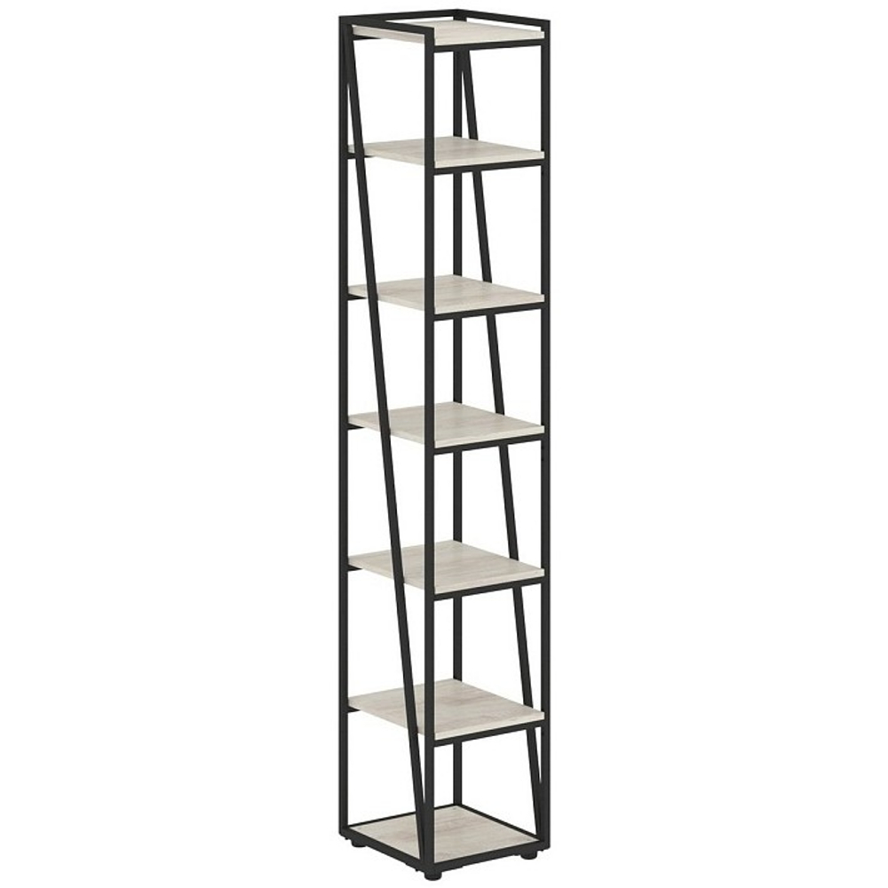 Стеллаж узкий высокий на металлическом каркасе LOFTIS (ЛОФТИС)