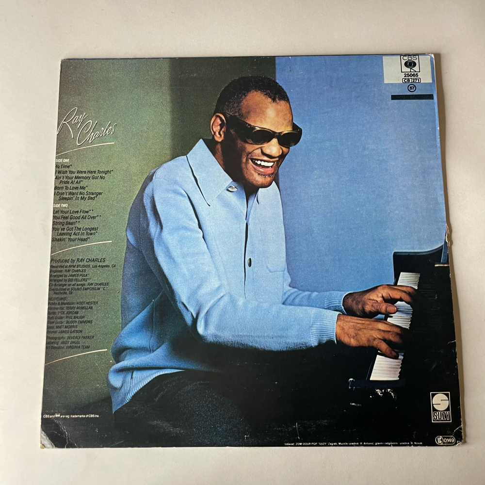 Винтажная виниловая пластинка LP Ray Charles Wish You Were Here Tonight (Югославкия 1983)