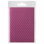 Обложка для паспорта натуральная кожа плетенка, "PASSPORT", розовая, STAFF "Profit", 237203